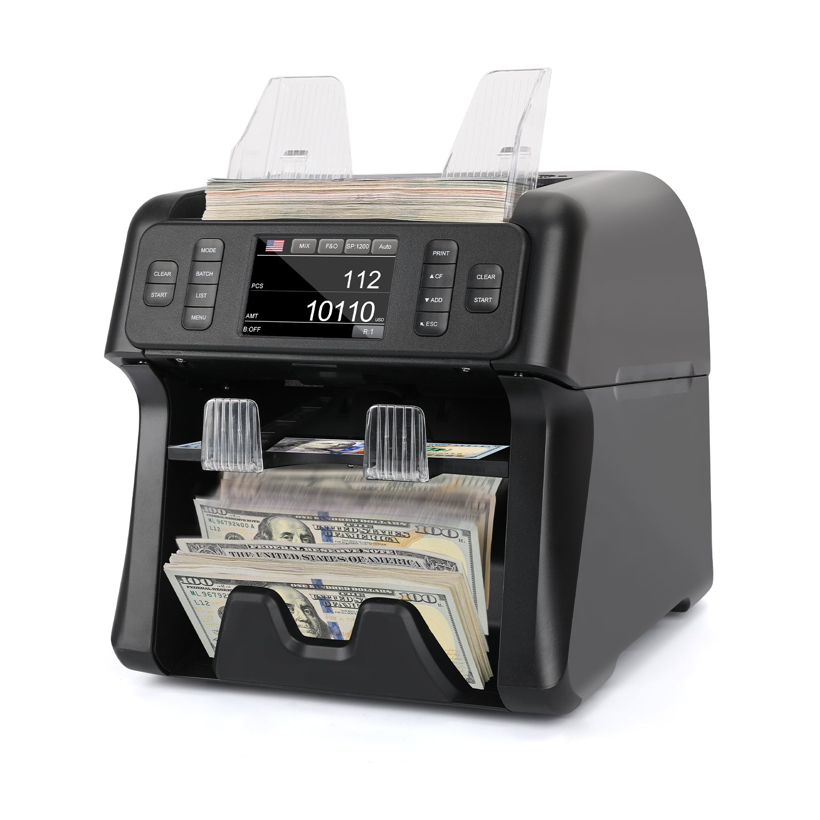 Mixed Denomination Money Counter And Note Sorter UV/MG/IR 2 CIS