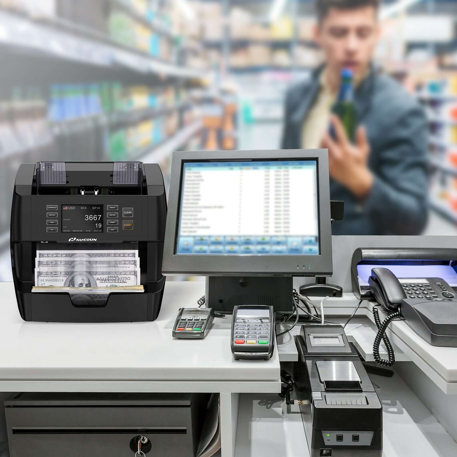 Display Bill Counter Commercial mixed bill counter VC-3 – Nucoun